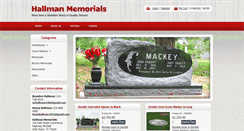 Desktop Screenshot of hallmanmemorials.net